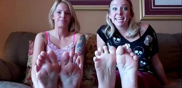  We need our feet worshiped after work